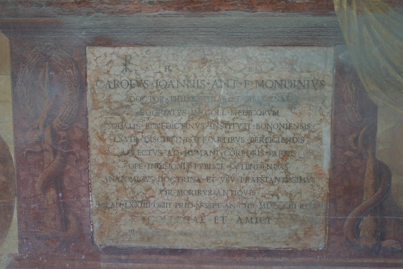Carlo Mondini's tomb, Certosa Cemetery, Bologna - 04.JPG